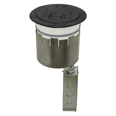 Hubbell Wiring Device-Kellems Recessed 6" Series, Kit S1R6PTWZBLK